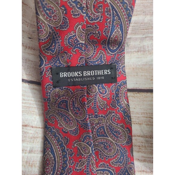 Vintage Brooks Brothers Silk Tie Made in USA - Picture 4 of 6